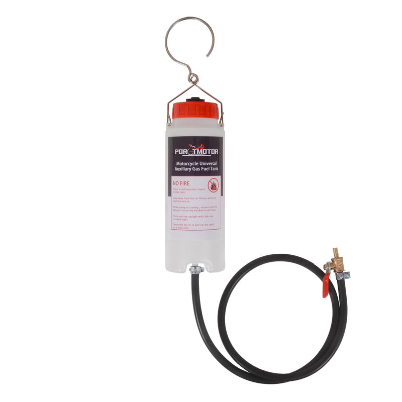 Motorcycle Auxiliary Fuel Tank (500ml with Vent) Gas Tank for Small Engine Work and Carburetor Tuning