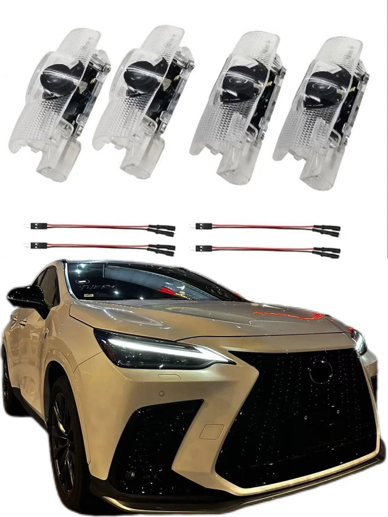 Generic 4PCS Car Door Light Logo Projector Compatible with LS ES ISS LX RX GS GX RC UX Accessories,3D Ghost Shadow Light