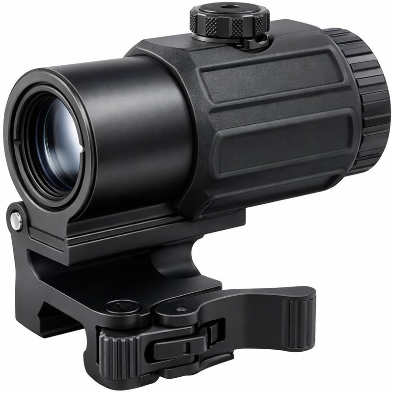 4X Magnifier G3Sight Scope Airsoft with Switch to Side QD Mount for 20mm Rail Apply for Red dot Zooms with 3X of Power Shockproof (Black - 4X Sight Scope)