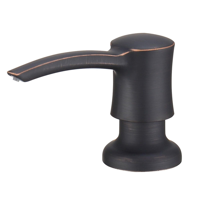Soap Dispenser for Kitchen Sink Built in, 360° Swivel ABS Pump with 11 OZ Bottle,Kitchen Sink Soap Dispenser Oil Rubbed Bronze Orb