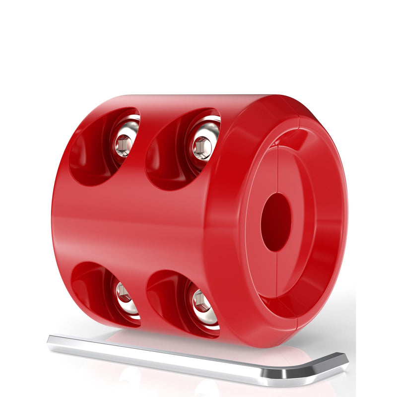 Rubber Winch Stopper for Cable Hook, Rubber Rope Line Saver for ATV UTV SUV Winches, with Allen Wrench (Red) red