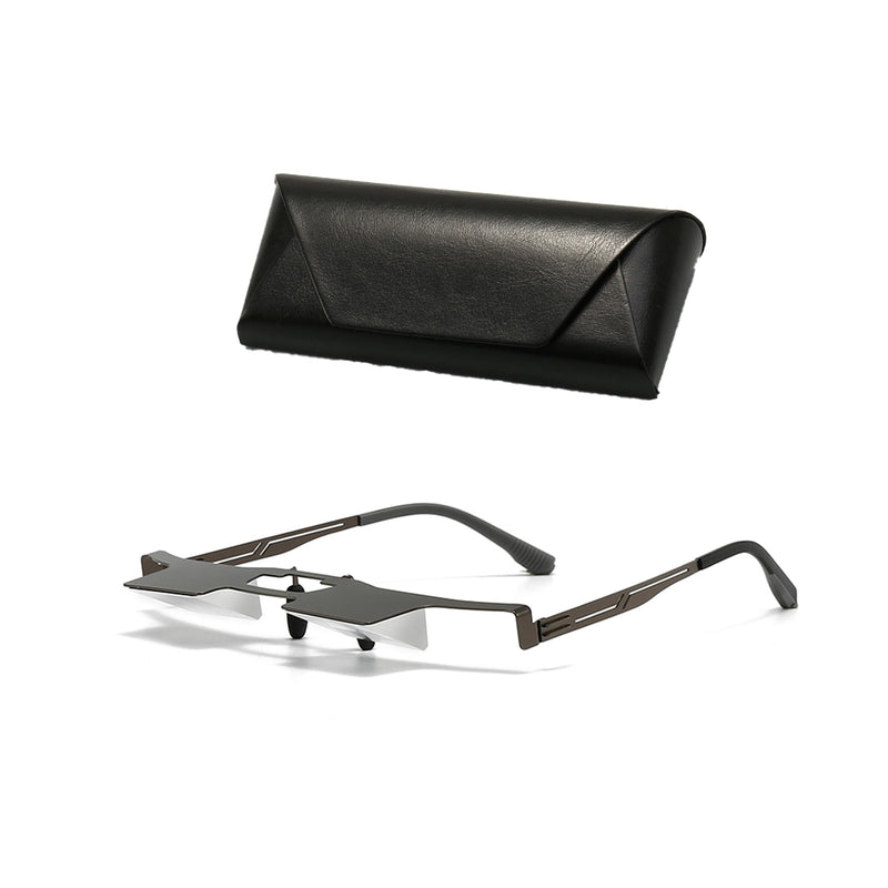 Lazy Glasses Laying Down Light-weight Prism Glasses Neck Relaxer when Reading and Watching Black