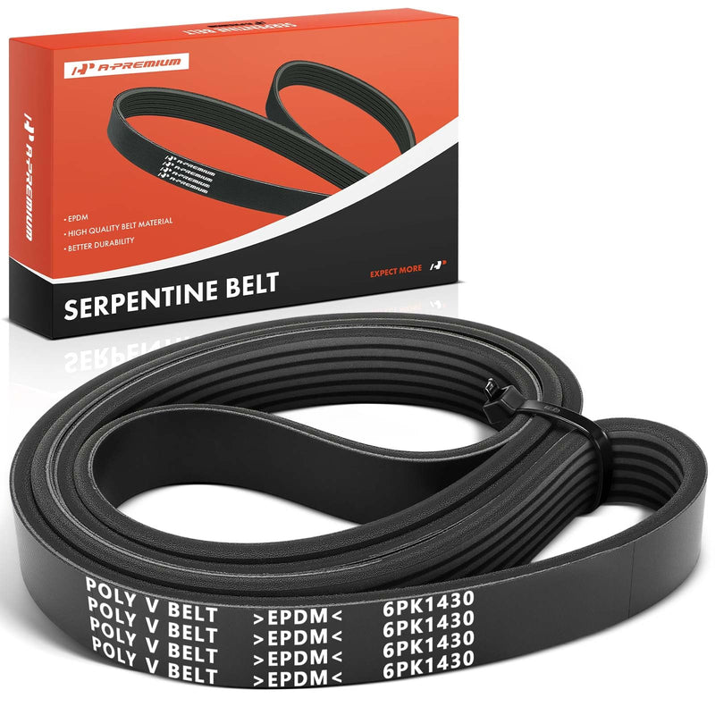 A-Premium Engine Serpentine Drive Belt Compatible with Nissan Altima 2013-2018, Rogue 2014-2020, DOHC L4 2.5L