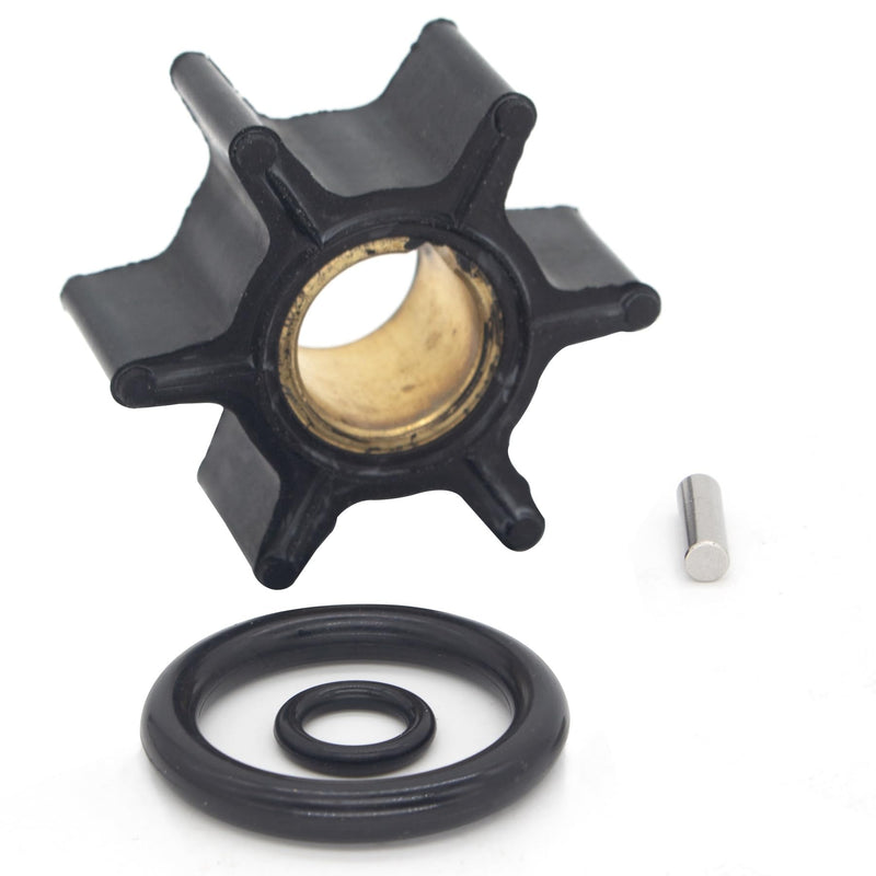 QuickMarine 0386084 Outboard Water Pump Impeller with Key and O-Ring for Johnson Evinrude Marine 8-15 HP Motors Replacement 386084 Sierra 18-3050