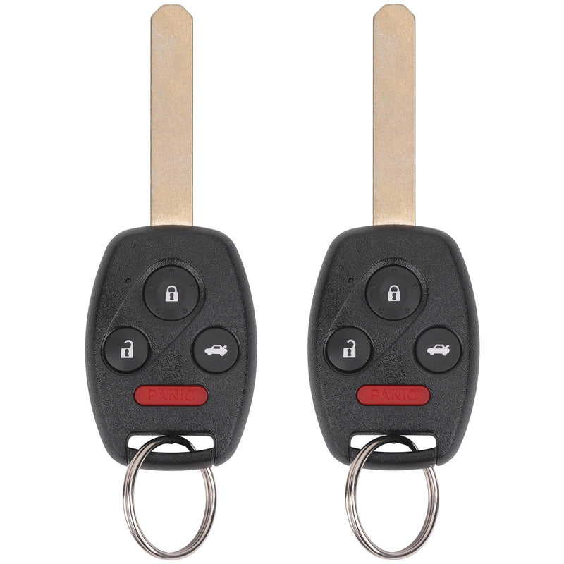 Key Fob Replacement for 2003-2007 Honda Accord Car Keyless Entry Remote Control,OUCG8D-380H-A 35111-SHJ-305,4 Buttons, 2Pcs