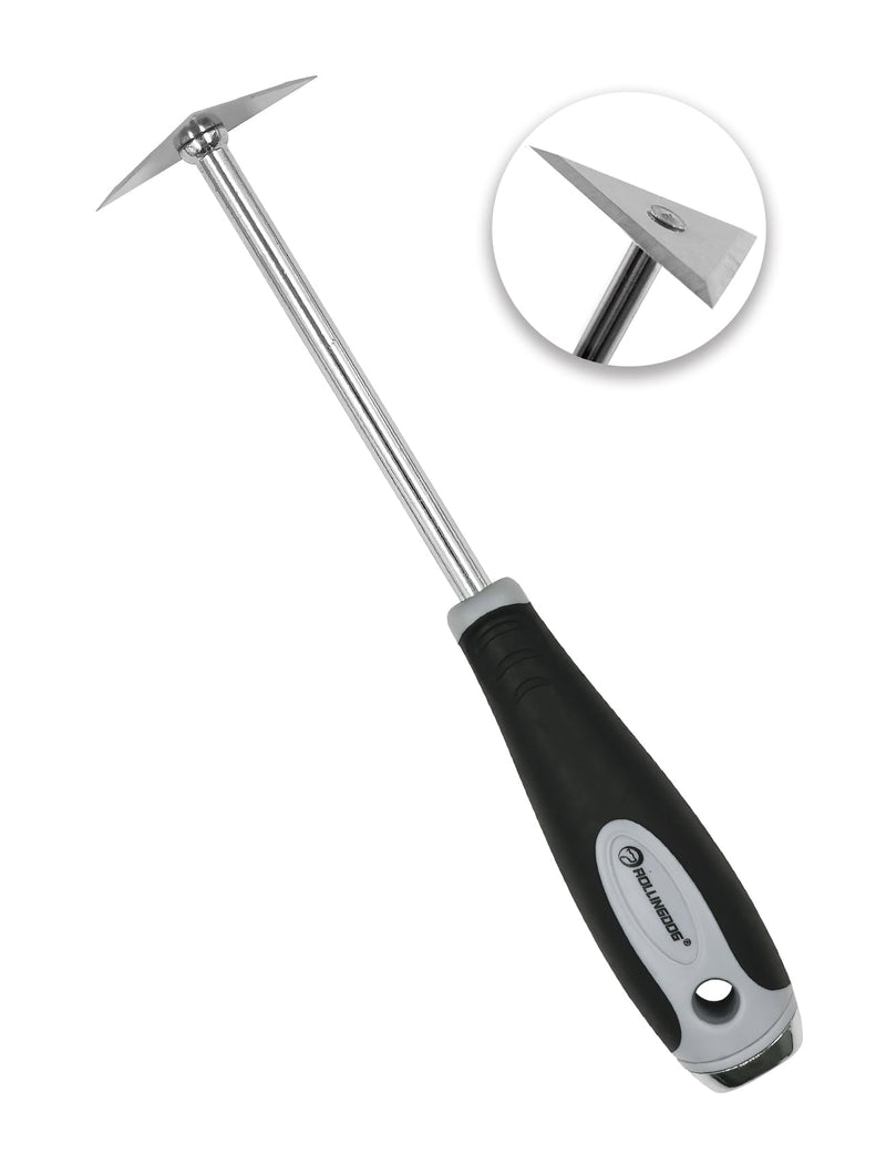 ROLLINGDOG Shave Hook Triangle Stainless Steel - Removing Paint and Varish From Flat Surfaces With Hammer Cap