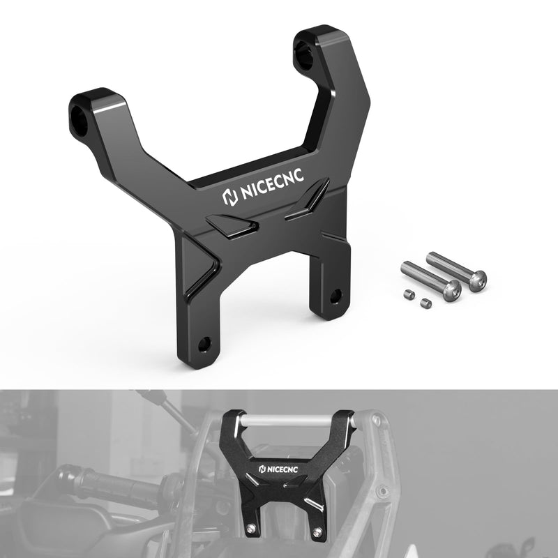 NICECNC Black Aluminum Anti-Shake Support Dash Stabilizer Compatible with Yamaha Tenere 700 /XTZ700 2019-2023, Not Fit Digital Tft Screen