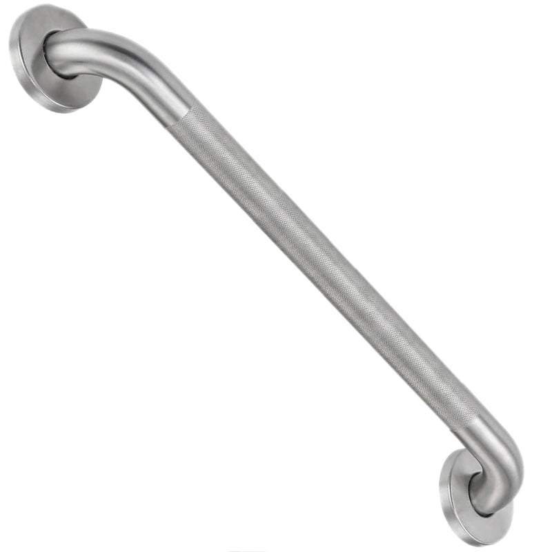 24 Inch Shower Grab Bar for Seniors,1.25'' Diameter 304 Stainless Steel Heavy Duty Anti-Slip Bathroom Safety Handicap Grab Bar for Shower, Bathtub & Toilet Support, Wall Mounted, Supports 500lbs Brushed Nickel 1 Pack 24" L x 1-1/4" D
