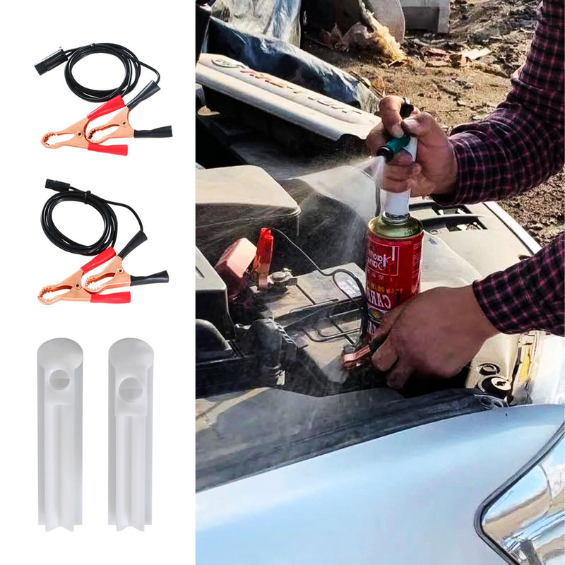 4Pcs Fuel Injector Cleaner Kit, Universal Fuel Injector Flush Cleaner Adapter DIY Cleaning Tool Kit, Fuel Pressure Tester Kit for Car Fuel Injector Tester Fuel Pump Pressure Test Automotive