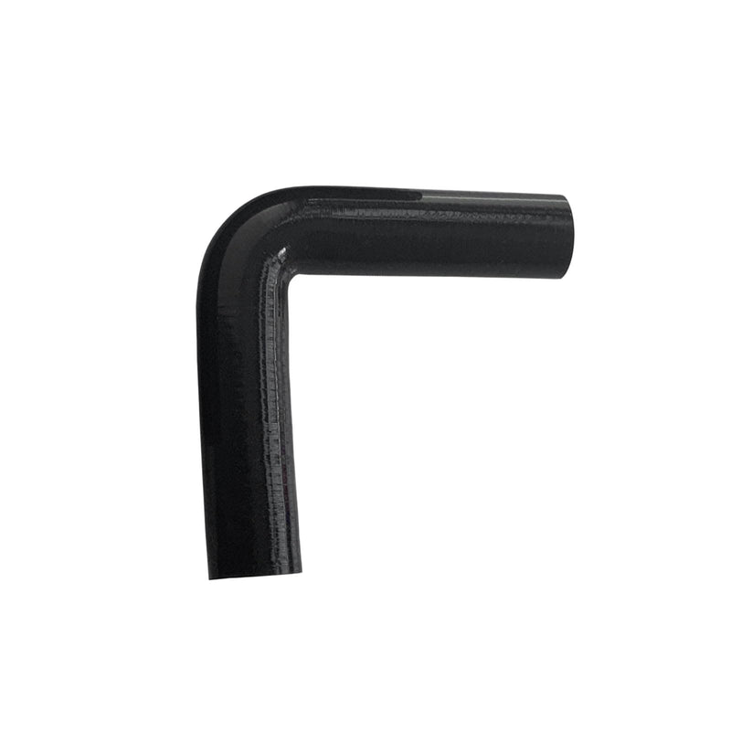 ID 1.25 inch 90 Degree Silicone Elbow Coupler Hose, 7" Leg Length Universal 4-Ply Reinforced Silicone Straight Turbo Pipe Elbow Intake Radiator Hose Black ID: 1.25"
