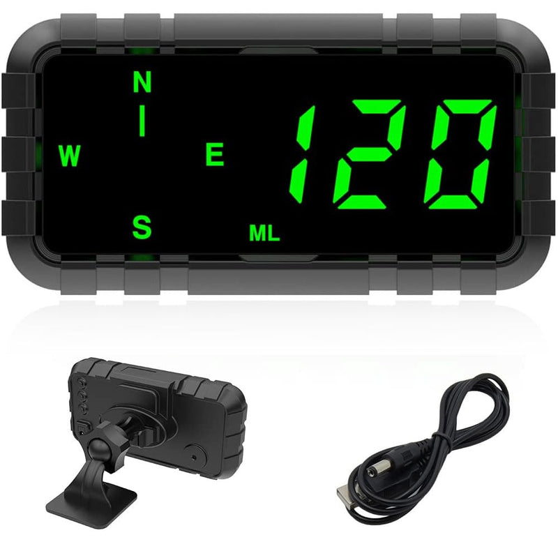 Heads Up Display for Car Digital GPS Speedometer kit MPH Odometer Automotive Compass for Dashboard HUD Fatigued Driving Alert Speeding Alarm for Trucks Golf cart All Vehicles (C3010) 4.3 Inch C3010
