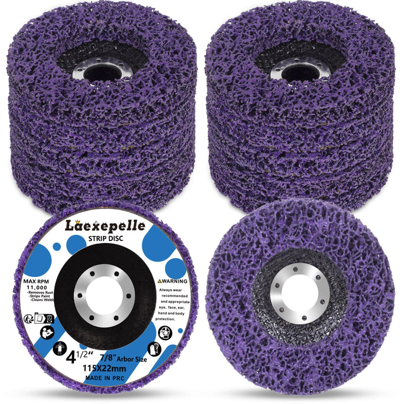 10 Pack Angle Grinder Stripping Wheel Angle Grinder Strip Disc Paint Stripper Attachments Grinder Wheel, Paint Metal Oxidation Rust Remover Stripper Tool (4-1/2'' x 7/8'') 4-1/2'' x 7/8''-10P