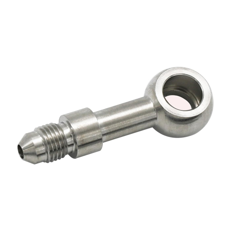 Stainless Steel Straight 12.2mm M12 Banjo Eye Hole Diameter to 3AN Male Brake Clutch Fitting for AN3 PTFE Brake Hose Line 3AN, ID12.2 - Straight