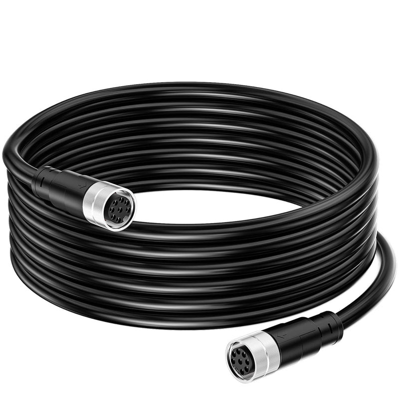 VHBW 16FT Boat Ethernet Cable for Humminbird 720073-5, Compatible with Helix 7, 8, 9, 10, 12, 15, Apex, Solix, Onix Models, Black