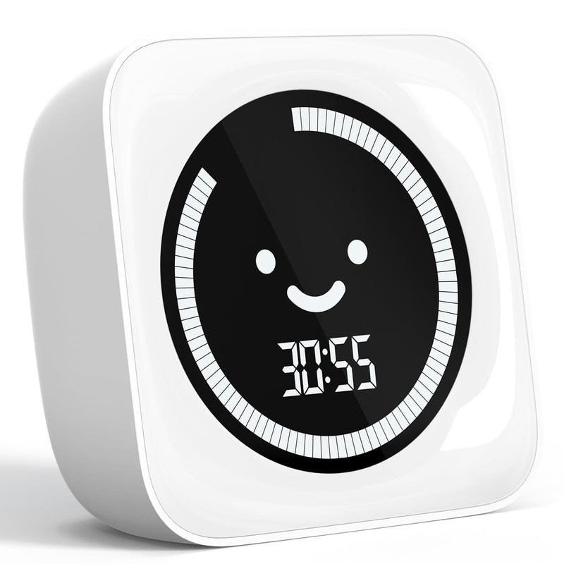 Visual Timer, 99 Minute Digital Kitchen Desk Timer for Office Supplies Home Productivity Management Tool Countdown Count Up, White 1