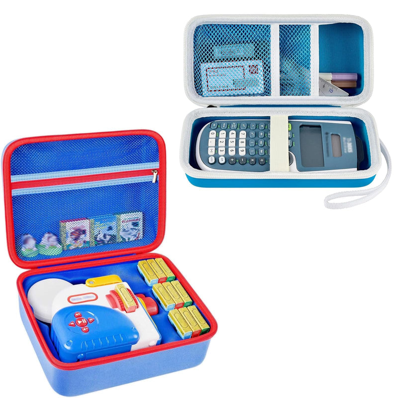 Case for Little Tikes for Story Dream Machine and Case for Texas Instruments TI-30XS for MultiView Scientific Calculator Blue (Cases Only)