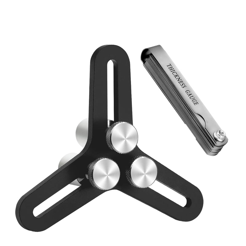 Universal Piston Ring Squaring Tool for End Gap 2-5inch Bores with 32 Blades Feeler Gauge Gap Measuring Tool ﻿ Squaring tool+Feeler