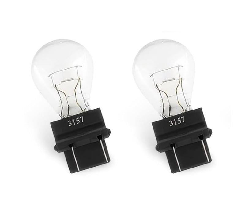 3157 tail/brake light bulb/Turn Signal Bulbs, 12V P27-7W 3000K White, Long Life Miniature Bulb Automotive Brake Lamp Turn signal Lamp, Replacement for Cars,Trucks,SUVs