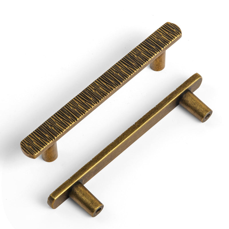 Goo-Ki 3-3/4 Inch（96mm） Hole Centers Luxurious & Sturdy Zinc Alloy Cabinet Handls,Antique Brass Cabinet Pulls for Kitchen,Drawer,Cupboard & Wardrobe,6 Pack 3.8 inch (96 mm) Hole Centers Pulls With No Backplate Antique Brass
