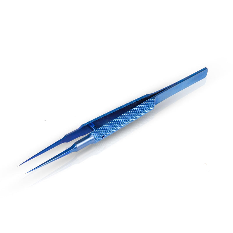 4.25'' Small Titanium Tweezers Sharp Fine Tip Tweezers Non-magnetic Micro Precision Tweezers for Soldering Electronics Work Jewelry Making