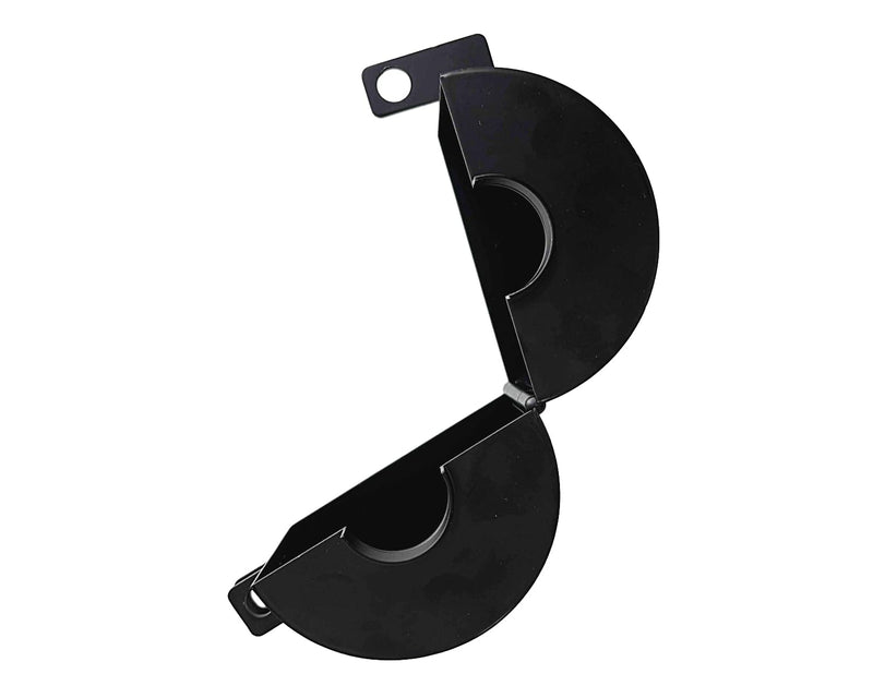 Door Knob Lockout Device (Matt Black, Padlock Not Included). Door Handle Lock - Prevents Doorknobs from Turning and Access to Keyhole. Childproof Door Knob Cover. Matt Black