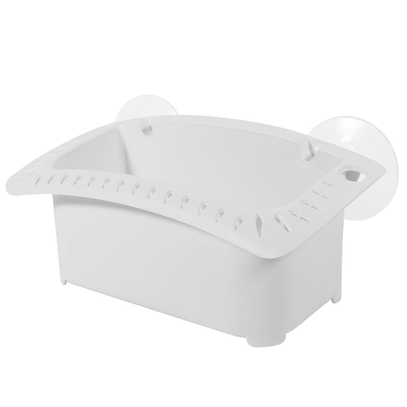 Five Oceans Boat Caddy Organizer, Suction Cups Mount, White ABS - Storage with Drainage, Knife, Plier & 26 Lure Holders for Boats, Pontoons, Fishing Boats, Kayaks - FO4786 With Lure Slots