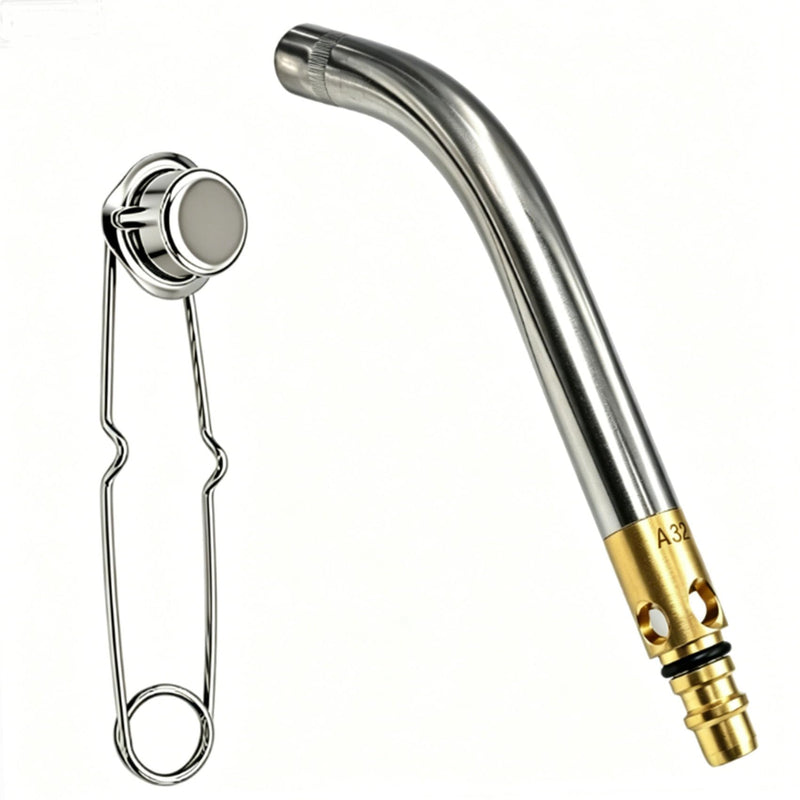 0386-0106 A-32 3/4" Air Acetylene Torch Tip for Torch G-4 or PLF-A5 Handles, Soft Solder 4 to 6", Silver Braze 1-1/2 to 4", Manual Lighting, Quick Connect, Removable Orifice Screw
