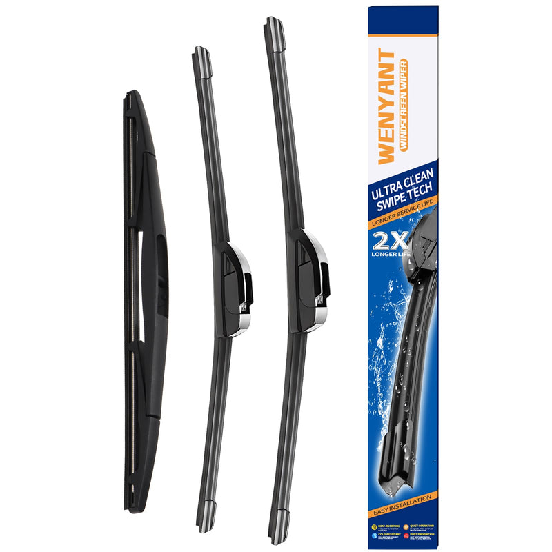 26"/22"/16" Windshield Wipers Compatible with Honda Odyssey 2005-2019 2020 2021 2022 Front and Rear Wiper Blades for My Car Automotive Replacement (Set of 3) 26"/22"/16"