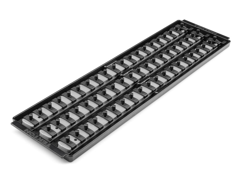 TEKTON 1/4 Inch Drive 3-Rail Socket Organizer Set, Gray (60-Tool) | OST07360 | Made in USA (60-Tool)