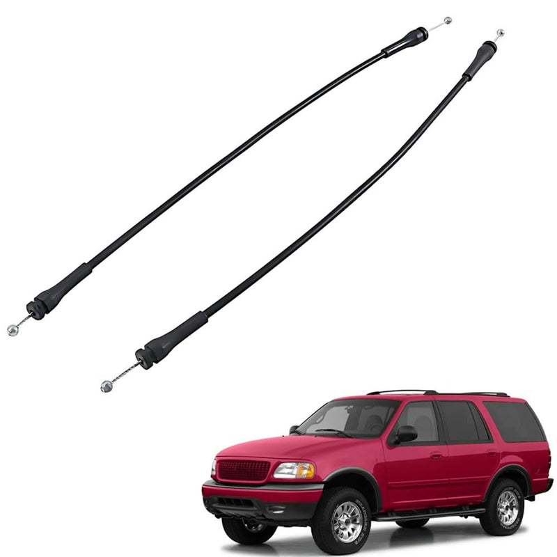 Rear Door Latch Cable Compatible with Ford Expedition 1997 1998 1999 2000 2001 2002 2Pcs Tailgate Release Cables Replaces F2UZ-15264A65-B F2UZ15264A65B
