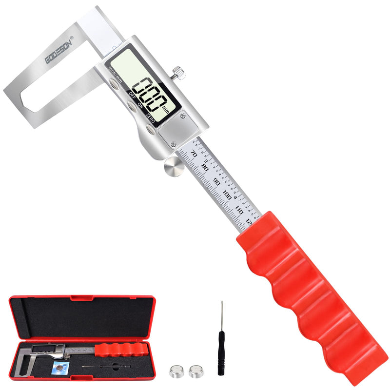 GODESON Disc Brake Rotor Micrometer,Digital Caliper Measuring Tool for Disc Brake-6 Inch/150mm,Brake Measuring Tool wtih Caliper- Inch/Metric Conversion, Brake Caliper with Stainless Steel 6 INCH