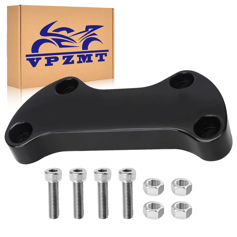 1'' Handlebar Top Riser Clamp for 1974-2023 Harley Softail Fat Boy Low Rider st Street Bob Dyna Super Glide Sportster 883& FX FXR (Handlebar Top Riser Clamp-Black) Handlebar Top Riser Clamp-Black