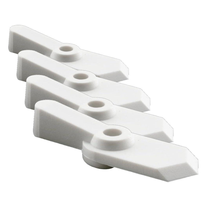 Prime-Line L 5759 Pointer Latch, 5/8 in., Plastic, White, 12 Latches with Screws (48 Pack) 1/16 in. (Pack of 4)