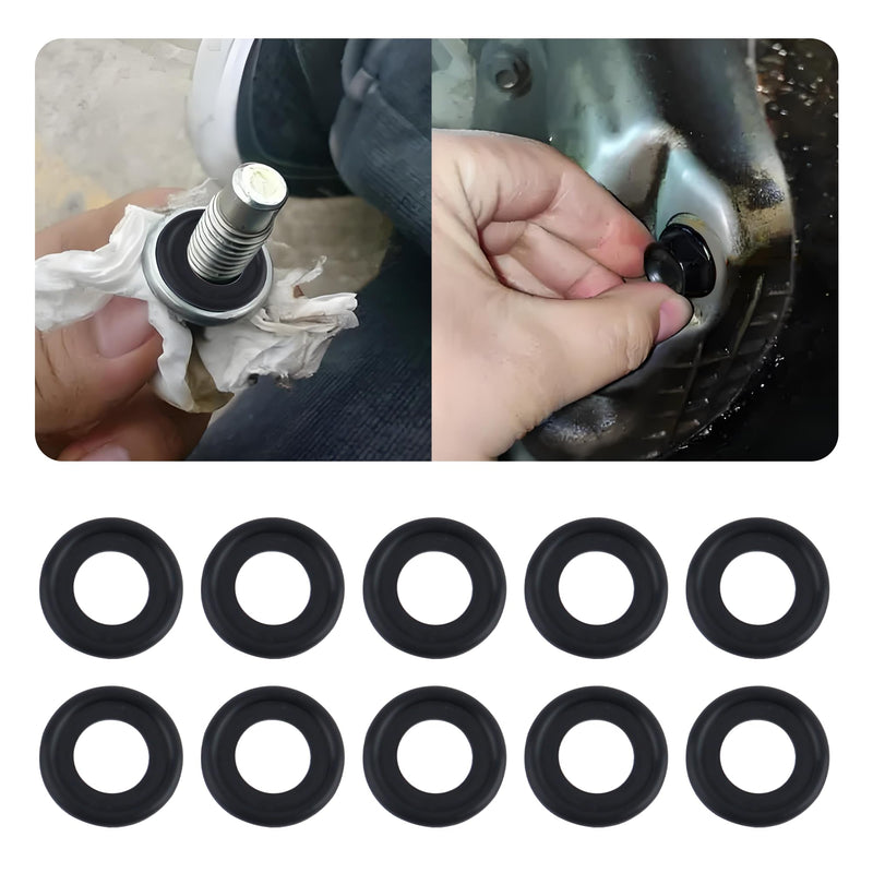 10PCS Oil Drain Plug Gasket Replace OEM#12616850,Sealability M12 Oil Drain Plug Washer Reduced Oil Leakage,Securely Oil Plug Gasket Compatible with Buick Cadillac GMC Chevrolet (M12)