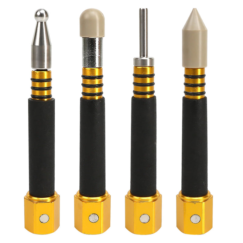 4 PCS PDR Tap Down Tool, Pen Shape VIP Knockdown Remover, Portable Removable Tool Set Pieces for Car Body Anti Dent Removal Traceless Automobile Paintless Auto DIY Repair
