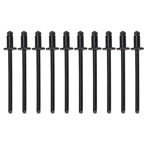 Aramox 8PCS Aluminum Rosette Rivets, Dash Rosette Rivets, Rosette Shaped Rivets for AMC VIN Door TAG All Vehicles (Black), Aramoxgsc6fbrwm0-11