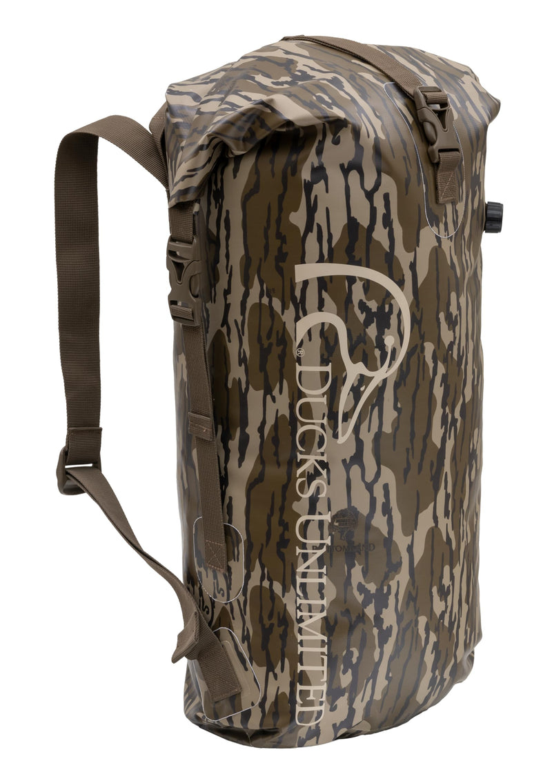 ALPS OutdoorZ Ducks Unlimited Guardian Backpack Dry Bag, 35L - Mossy Oak Original Bottomland