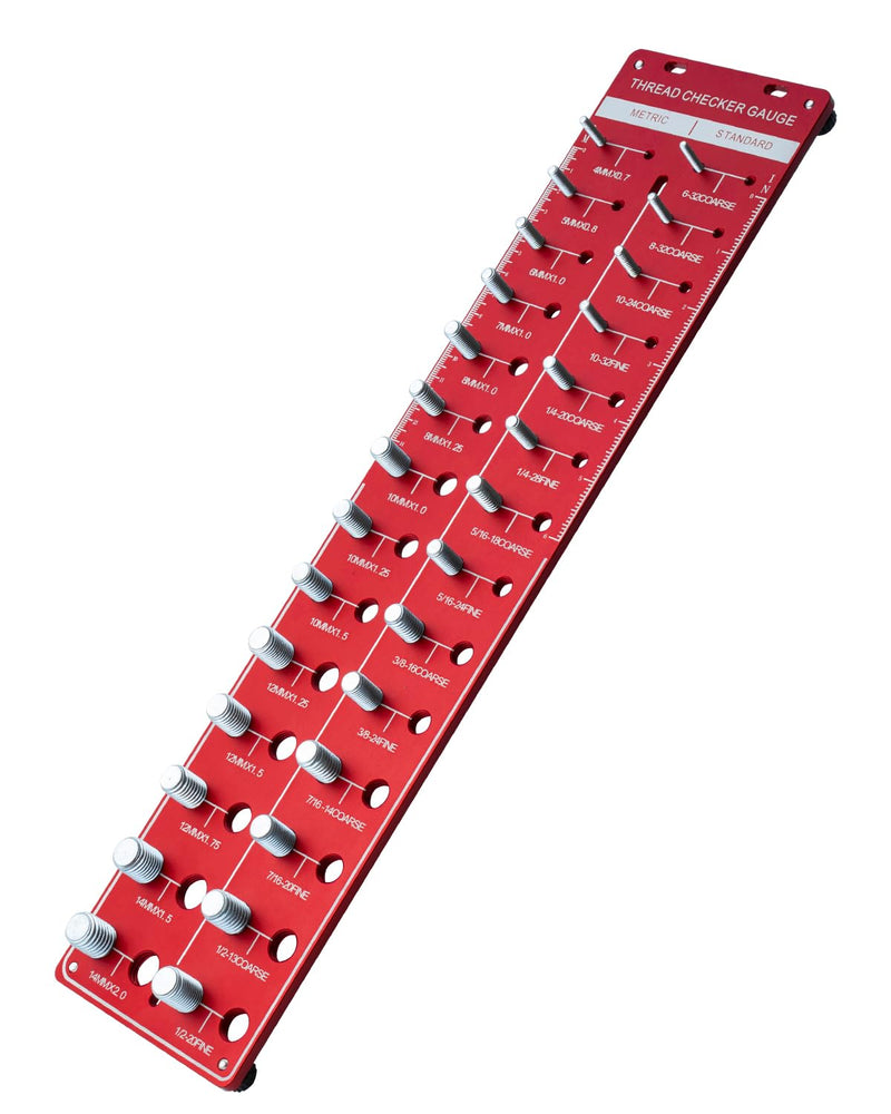 ROTATION Thread Checker, Nut and Bolt Gauge, Bolt Size and Thread Identifier Tool – Comprehensive Thread Measuring Kit