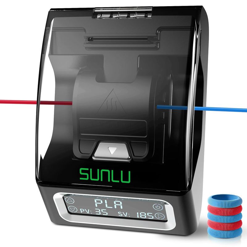 SUNLU Official Filament Connector, Fast Heating Filament Splicer for 3D Printer Filament 1.75mm, Up to 240°C, Compatible with PLA PETG TPU ABS PA Nylon, Easy to Use, Pack with 200PCS PTFE Sleeve Filament Connector - 200pcs Ptfe