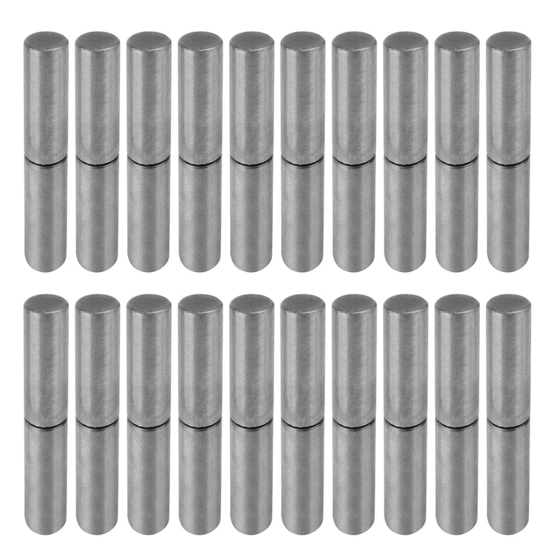 20 PCS Weldable Barrel Hinges 2-3/8" x 1/2" Heavy Duty Steel Weld On Bullet Door Hinge Detachable Hinges for Trailer Ramp Gate Swing Door (20 PCS) 20 PCS