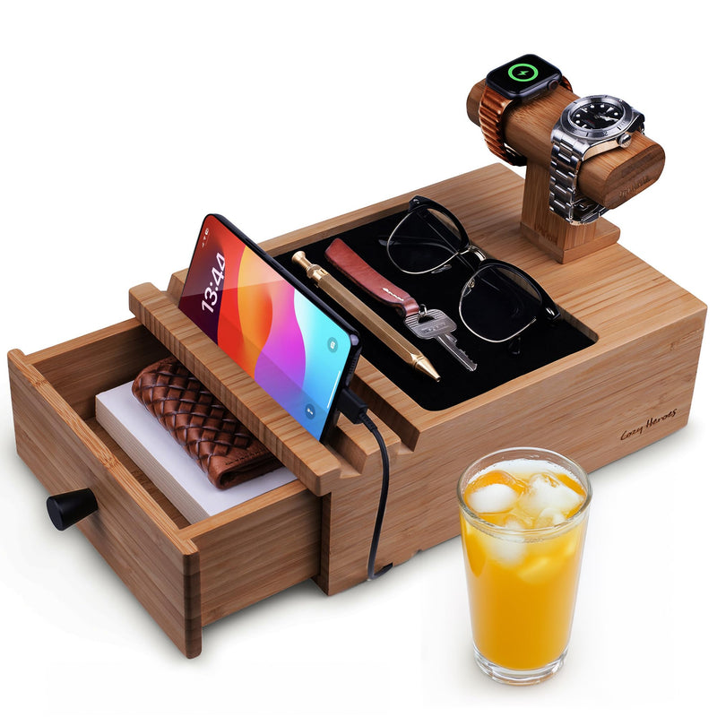 Wood phone docking station