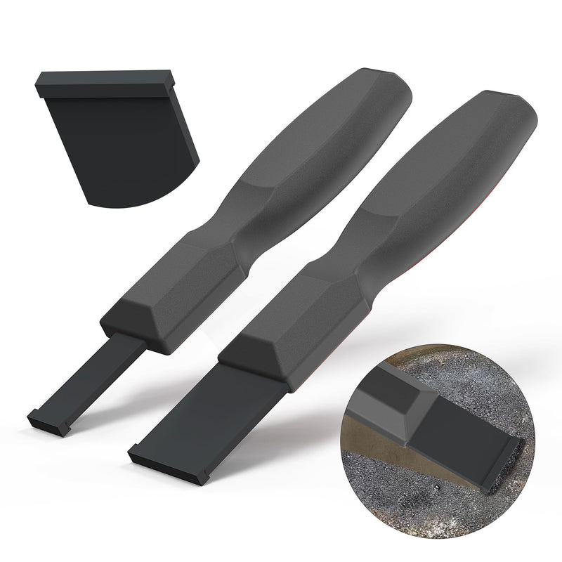 Carbide Scraper, Super Carbide Gasket Scraper for Metal and Automotive, 1-1/4 Inch and 5/8 Inch Carbide Scraper Set (Grey 2-Piece) Grey
