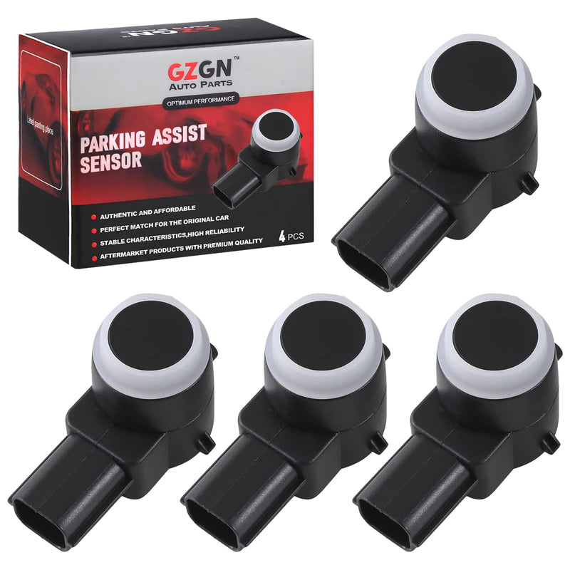Backup Reverse Parking Assist Sensor Compatible with Chevy Avalanche Silverado Suburban,GMC Sierra Yukon,Buick Lucerne Enclave 25961317 25962147,4 PCS Reverse Rear Backup Bumper Parking Sensors