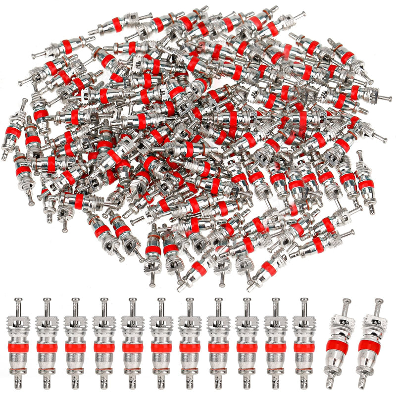 200pcs Valve Stem Cores Replacement Kit, Tire Valve Stems Standard Valve Core Universal Tire Valve Core Kit, Premium Tyre Tire Valve Cores for Most Models of Cars, Trucks, Motorcycles and Bicycles