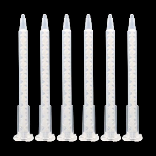 50PCS Epoxy Mixing Nozzle, Static Mixing Nozzle Adhesive Cartridge Tip Mixing Nozzle, 4.06 inches 50 ml Glue Gun Box Glue Gun Applicator (1:1/2:1 Ratio) MA5.4-17S
