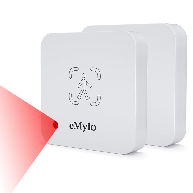 eMylo WiFi Human Presence Sensor 2 Pack, WiFi Millimeter Wave Radar Detection - No Hub Needed, 24/7 Smart Motion Detection for Home & Business, Compatible with TUYA/Smart Life(2.4 GHz Wi-Fi Required) Motion Sensor 2 Pack