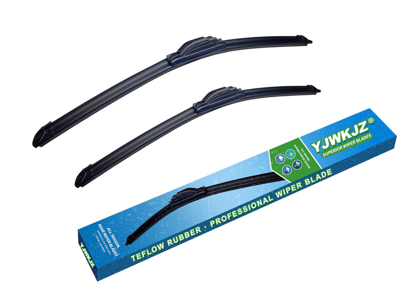 24"+18" Inch Wiper Blades Replacement for GMC Terrain 2018-2022, Chevy Equinox 2018-2022, Nissan Frontier 2005-2019 and Hyundai Santa Fe 2007-2012 Wiper Blades (Set of 2) 24" + 18"(front wiper)