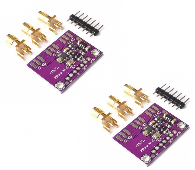 2pcs CJMCU-5351 Si5351A Si5351 I2C 8KHz to 160MHz 3-5VDC High Frequency Signal Generator Breakout Board Square Wave Frequency Generator Signal Generator Clock Generator for Arduino