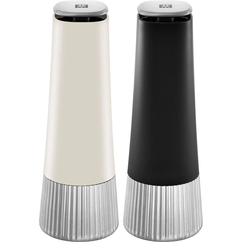 ZWILLING Spices Upside-Down Manual 2-pc Spice Mill Set, Black & Ivory