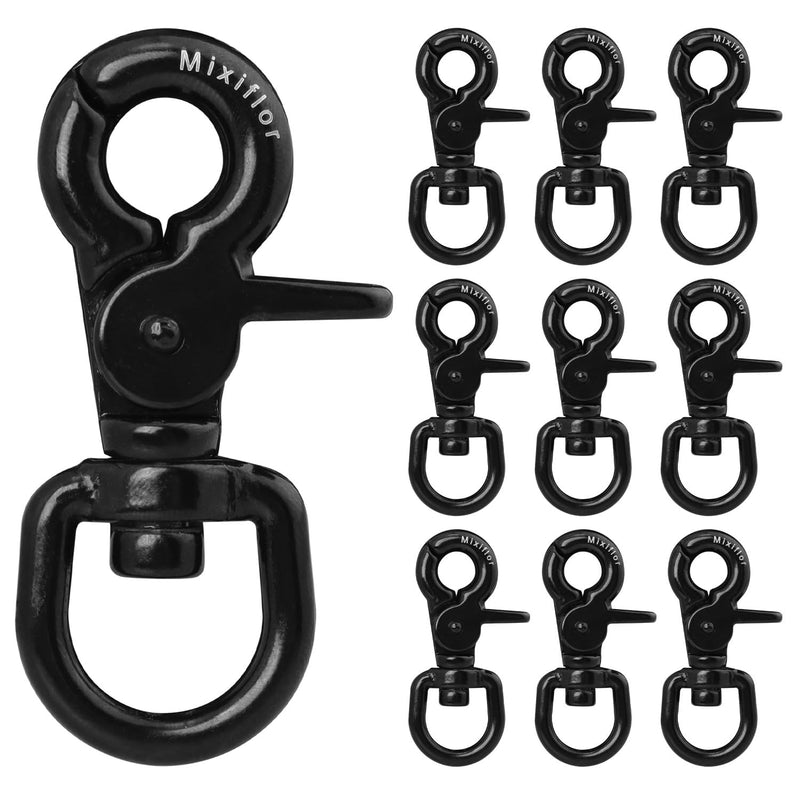 10 PCS Trigger Snap Hooks, 2.65" Heavy Duty Marine Grade 316 Stainless Steel Trigger Snaps, 110 Lbs Lobster Claw Clips for Flag Pole, Dog Leash, Cage, Camera Straps, Key Chains 10 Pack